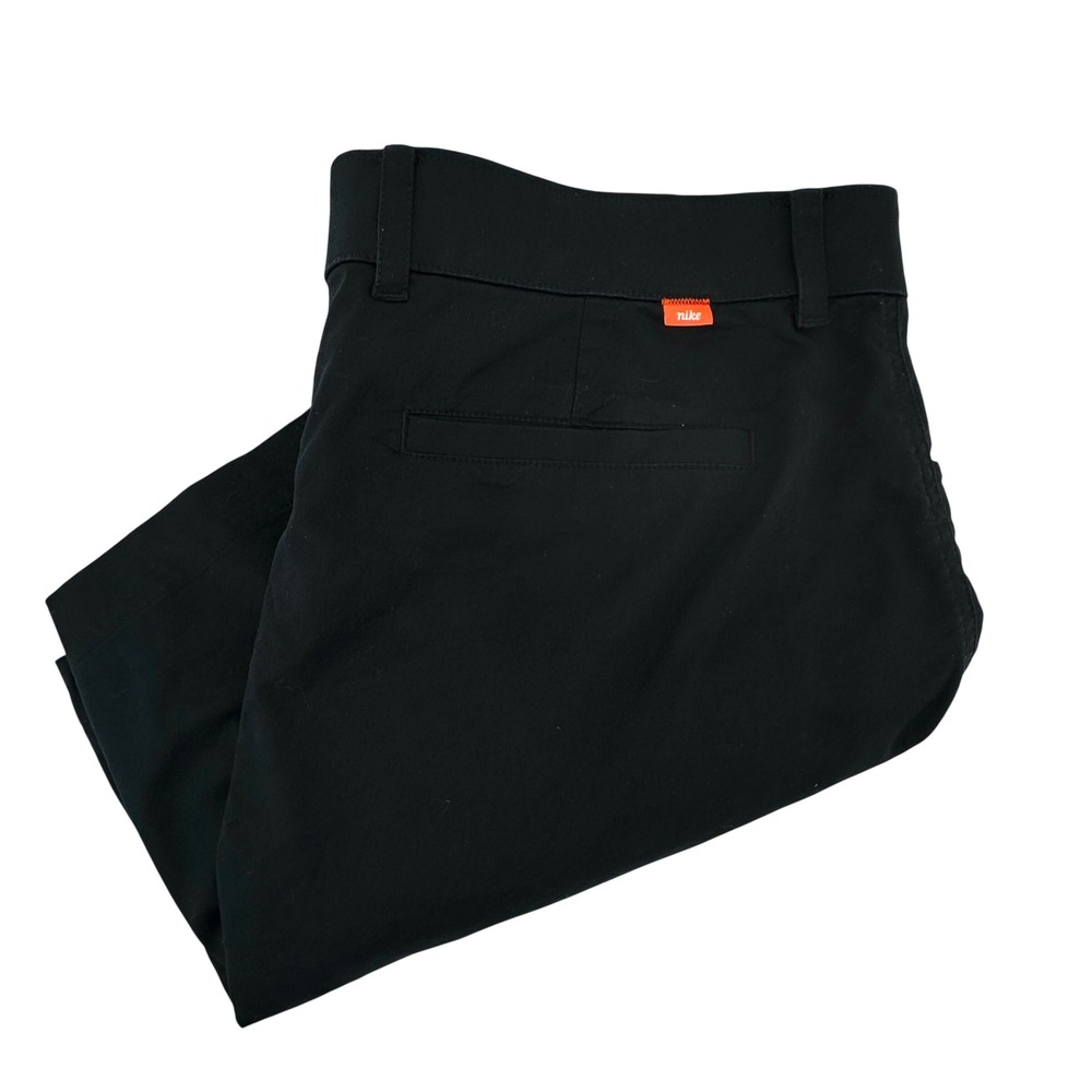 Nike Dri-FIT Mens Golf Shorts Black Stretch Cotton Blend Size 38